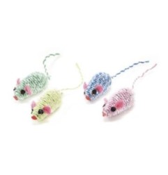 RECORD 60 TOPINI IN CORDA E GLITTER IN DISPLAY 2X2