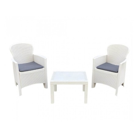 AKITA SET SALOTTINO 3 PZ BIANCO C C USCI