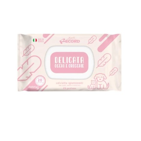 RECORD 20 SALVIETTE IGIENIZZANTI OCCHI E ORECCHIE