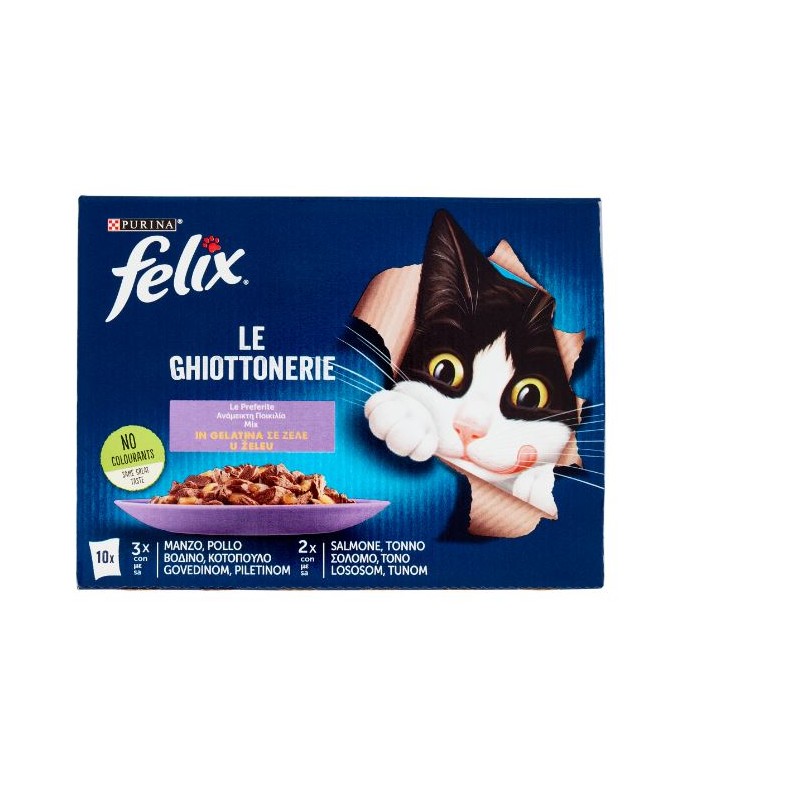 FELIX BUST.10 X 85GR PREF. MANZO/POL./ SALM/TON