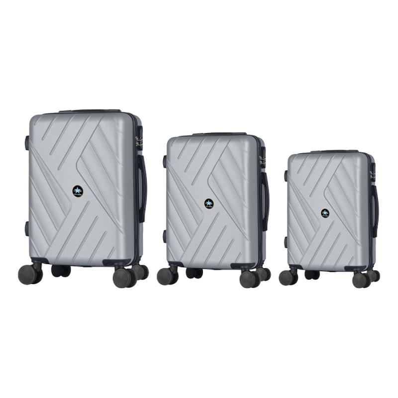 TROLLEY BRASILEA SILVER 38X23X56CM