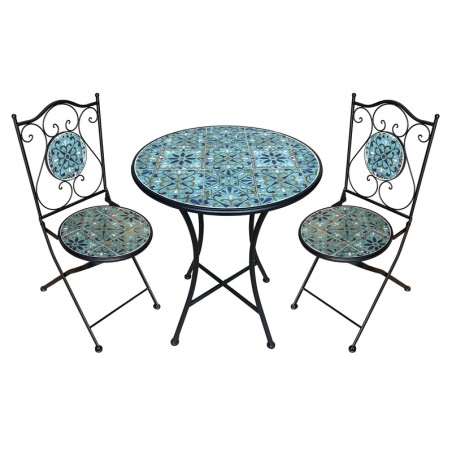 TAVOLO MOSAICO  C/2 SEDIE CM60X75
