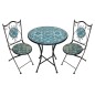 TAVOLO MOSAICO  C/2 SEDIE CM60X75