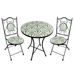 TAVOLO MOSAICO C/2 SEDIE CM60X75 M