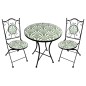 TAVOLO MOSAICO C/2 SEDIE CM60X75 M