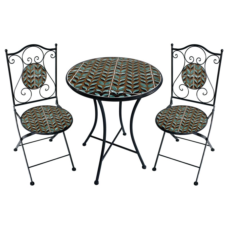 TAVOLO MOSAICO C/2 SEDIE CM60X75 S