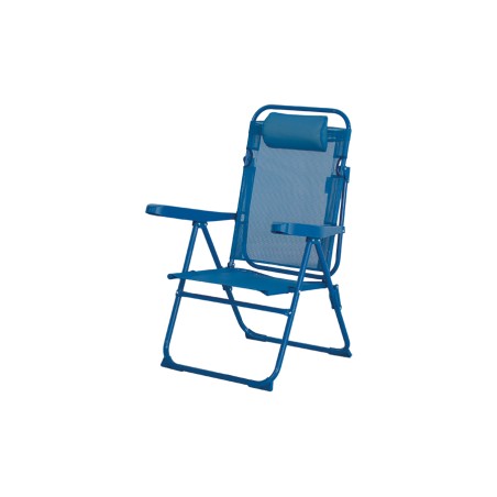 SEDIA RECLIN. ALL/TXT 61,5X57X96,5 BLU