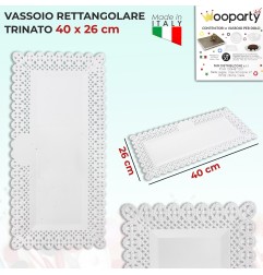 VASSOIO RETTANGOLARE TRINATO 40 26CM  5