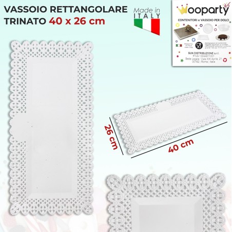 VASSOIO RETTANGOLARE TRINATO 40 26CM  5