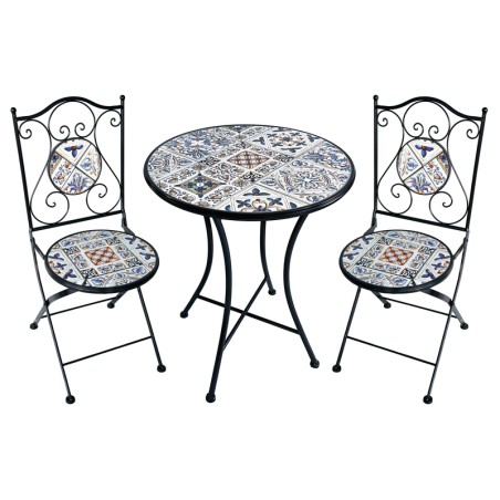TAVOLO MOSAICO  C/2 SEDIE CM60X75