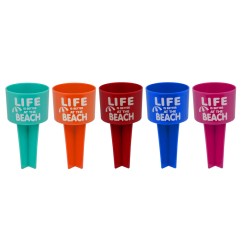 PORTA BICCHIERE DA SPIAGGIA C SCRI