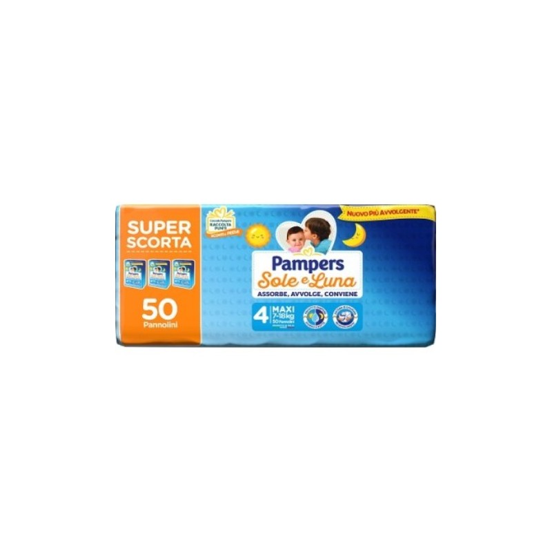PAMPERS SOLE E LUNA PANN. TRIO X 50 MAXI