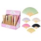 VENTAGLIO BAMBOO+CARTA 21CM 6COLORI ASS