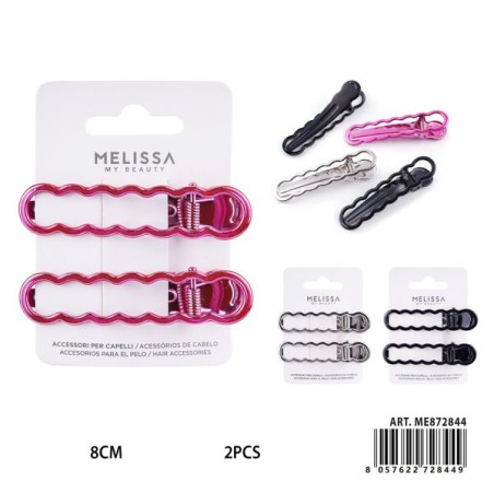 MELISSA CLIP CAPELLI 8CM 2PZ