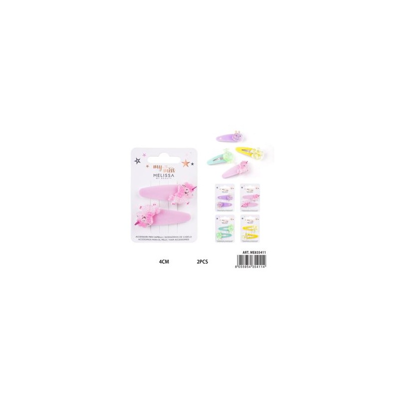 MELISSA CLIP CAPELLI 4CM 2PZ