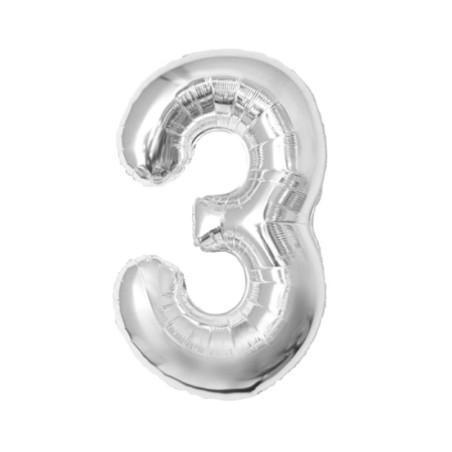 PALLONCINO MYLAR ARG NUMERALI "3"