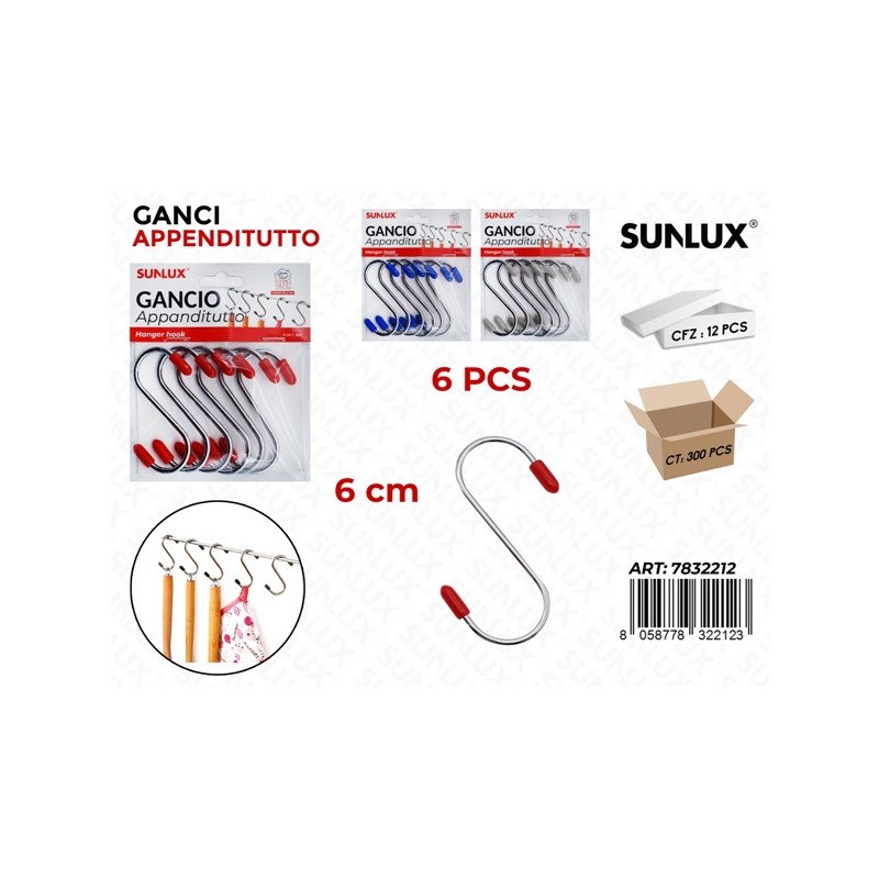 GANCI 6CM X6PZ  PZ DA 12
