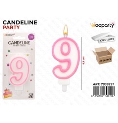 CANDELA ROSA  NUMERO 9