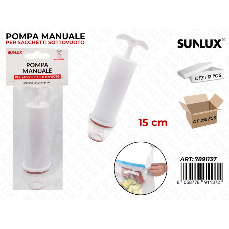 POMPA MAN. PER SACC. SOTTOVUOTO
