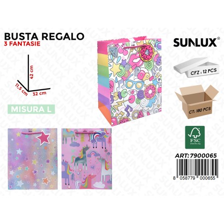 SUNLUX BUSTE REGALO ASS.32*42*11.5CM