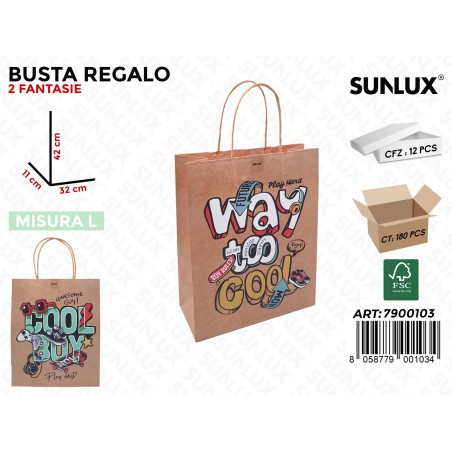 SUNLUX BUSTE REGALO ASS. 32*42*11CM
