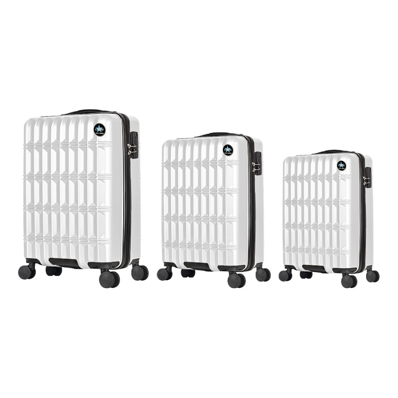 TROLLEY RIGIDO MEDIUM NERVEGIA BIANCO 46X27X66