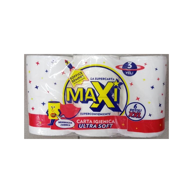 CARTA IGIENICA 6R 3V 180 STRAPPI ULTRA SOFT