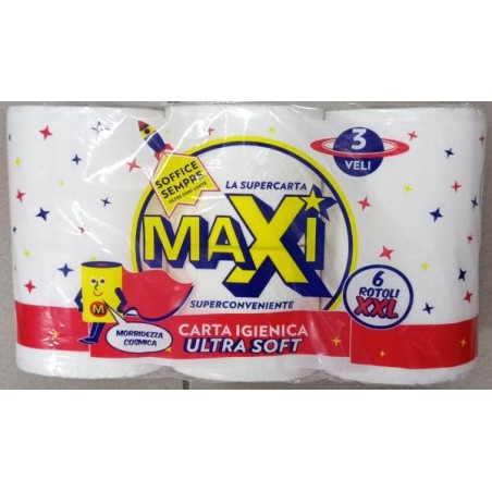 CARTA IGIENICA 6R 3V 180 STRAPPI ULTRA SOFT