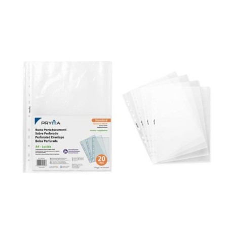 PRYMA BUSTA P/DOCUM. STANDARD A4 20PZ