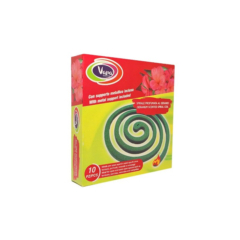VAPA SPIRALI X 10 VERDE GERANIO