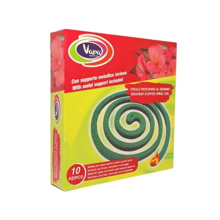 VAPA SPIRALI X 10 VERDE GERANIO