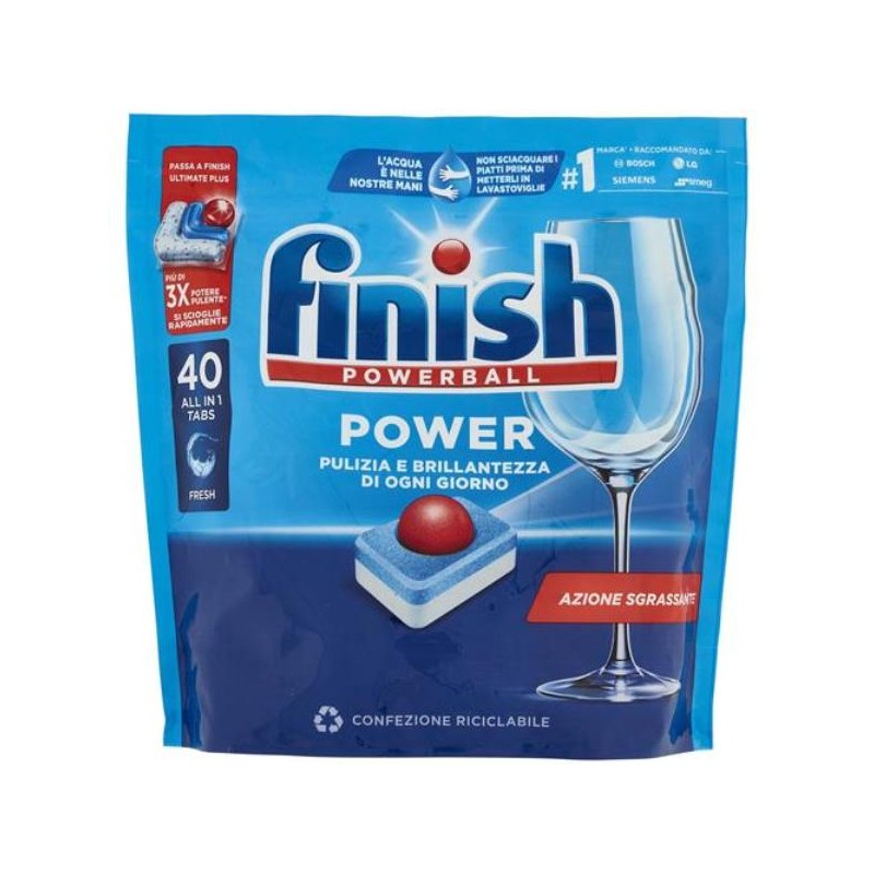 FINISH TABS POWERBALL POWER ALL 1 X 40 C