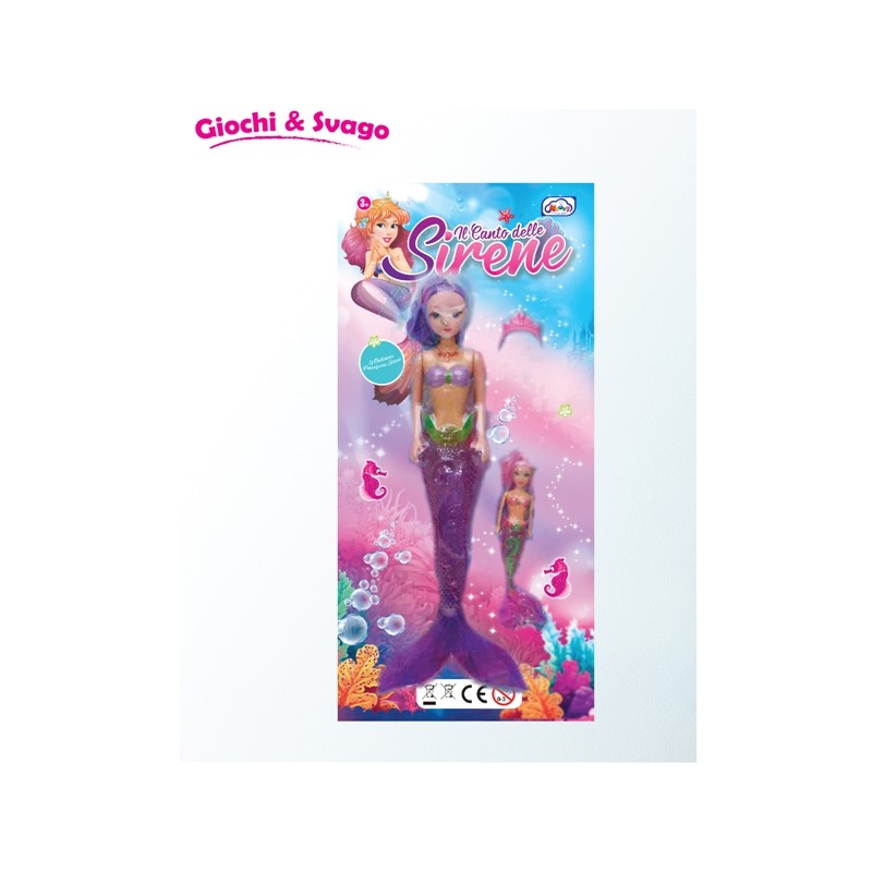 IL CANTO DELLE SIRENE E BABY SIRENA 33CM