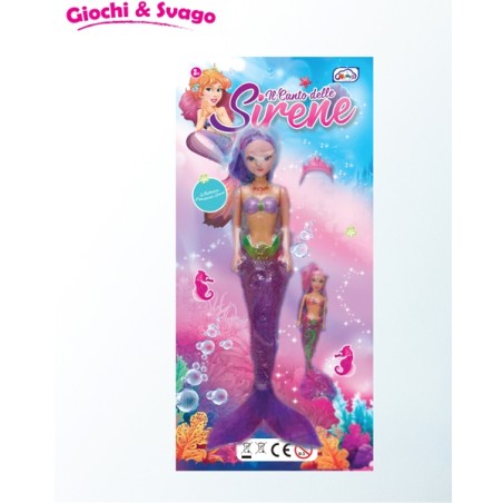 IL CANTO DELLE SIRENE E BABY SIRENA 33CM