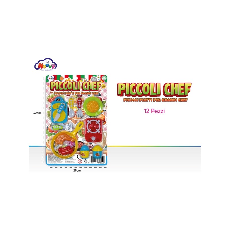 BLIST PICCOLI CHEF 12PZ 29X42