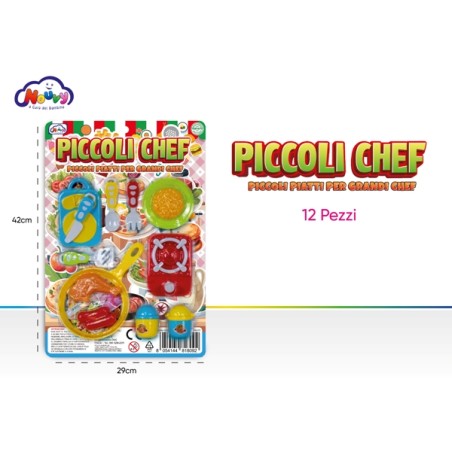 BLIST PICCOLI CHEF 12PZ 29X42