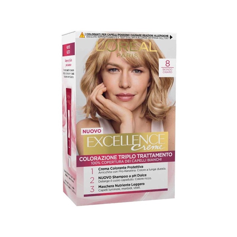 EXCELLENCE CREMA COL BIONDO CHIARO N8