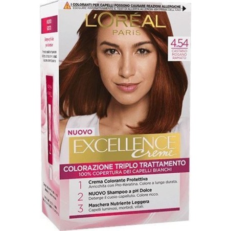 EXCELLENCE CREMA COLORANTE CASTANO MOGANO N.4.54