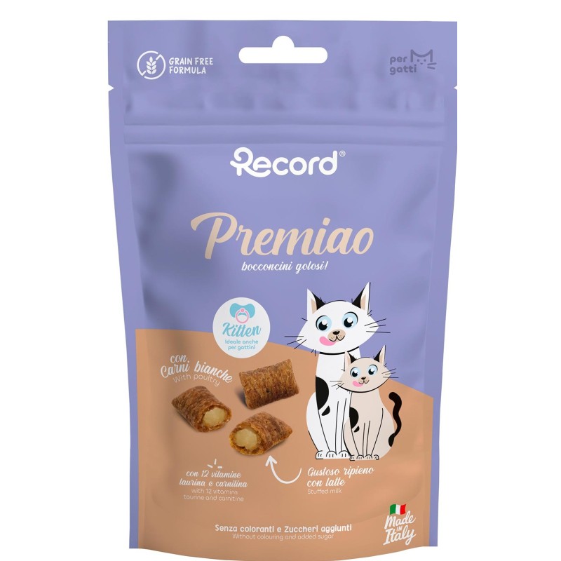 RECORD PREMIAO KITTEN SNACK RIPIENI PER GATTI