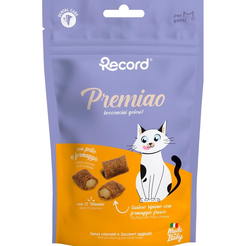 RECORD PREMIAO SNACK RIPIENI PER GATTI