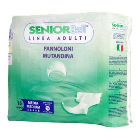 PANNOLONI MUTANDINA SENIOR BELL 15 pz MEDIA