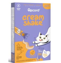 RECORD CREAM SHAKE SNACK PER GATTI 7X12G