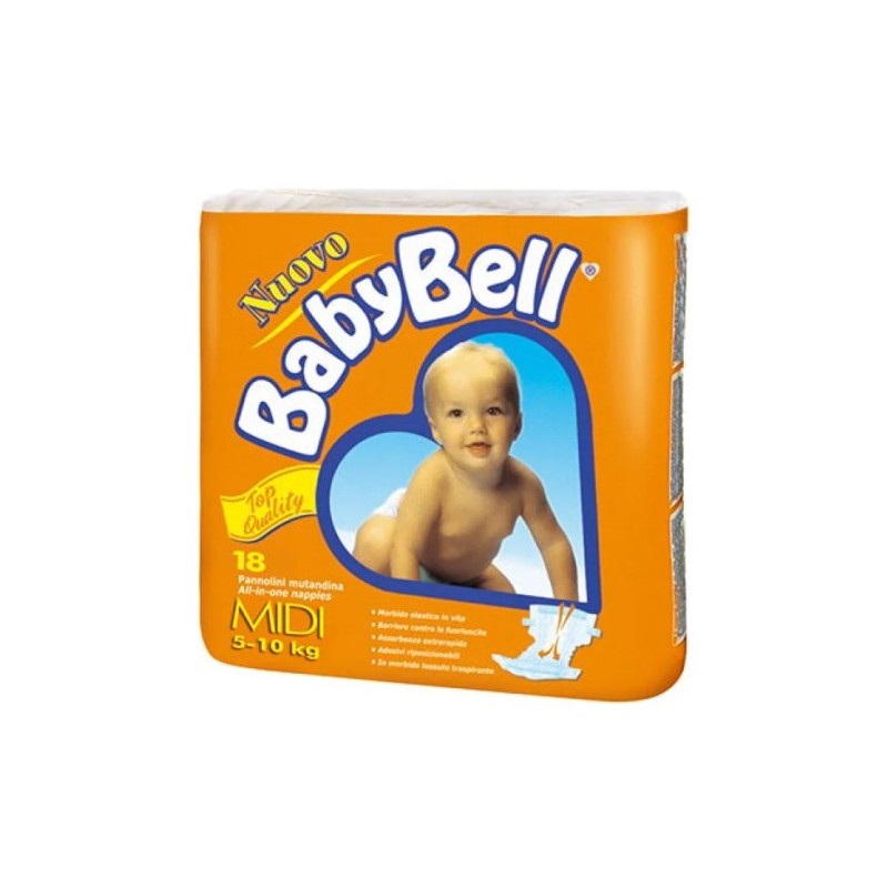 BABY BELL PANNOLINI 18 PZ MIDI 4/9 Kg