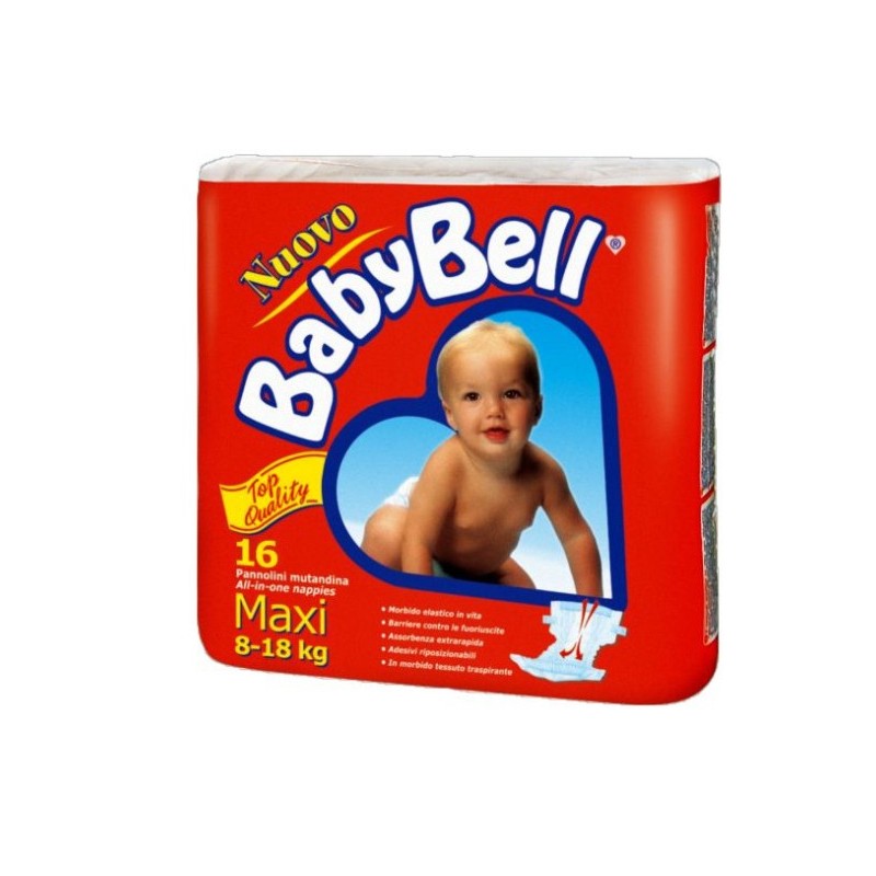 BABY BELL PANNOLINI 16 PZ MAXI 7/18 Kg
