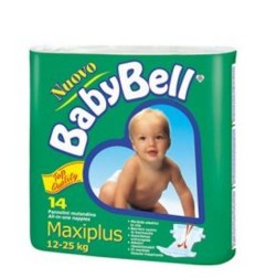 BABY BELL PANNOLINI 14 Pz MAXI PLUS 12/25 Kg