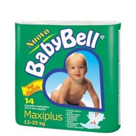 BABY BELL PANNOLINI 14 Pz MAXI PLUS 12/25 Kg