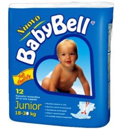 BABY BELL PANNOLINI 12 Pz JUNIOR 18/30 Kg
