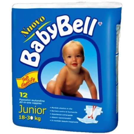 BABY BELL PANNOLINI 12 Pz JUNIOR 18/30 Kg