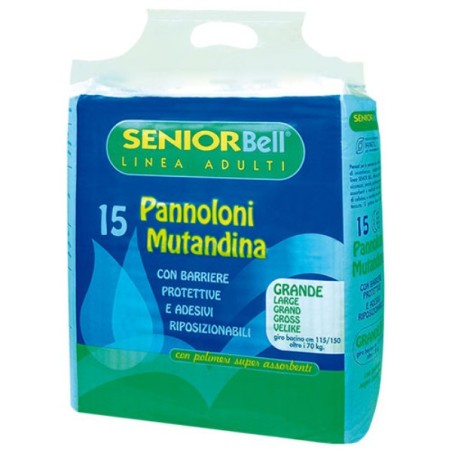PANNOLONI MUTA NDINA SENIOR BELL 15 pz GRANDE