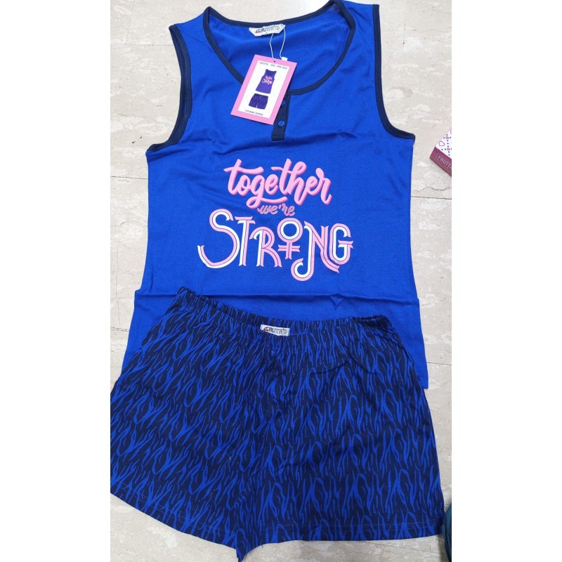 PIGIAMA DONNA ESTIVO CANOTTIERA + SHORTS
